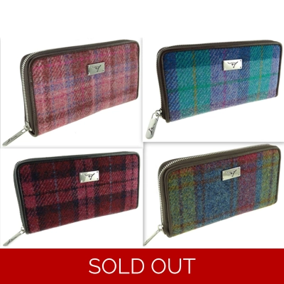 HARRIS TWEED 'Staffa' Long Zip Purse